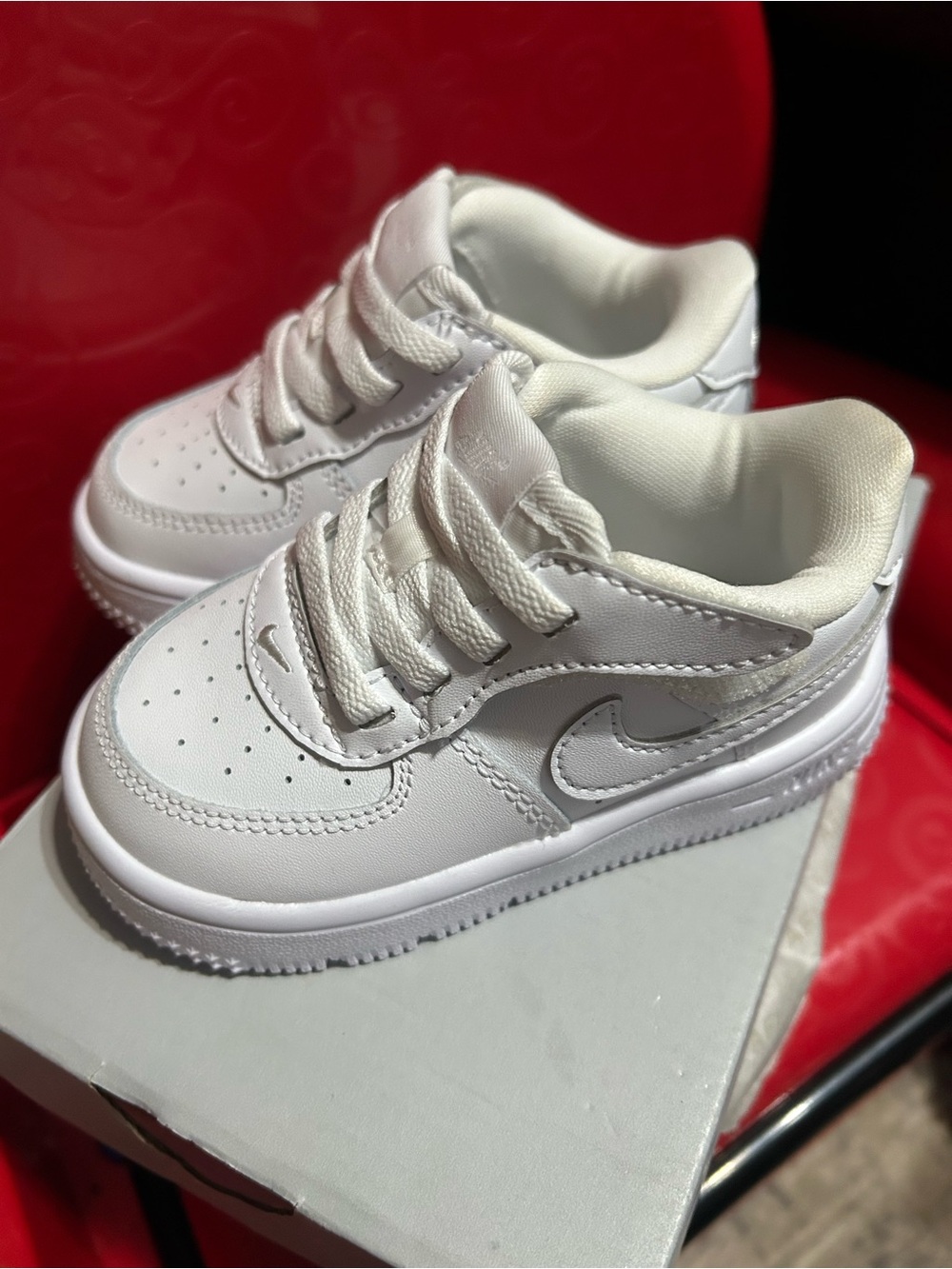 NEW Nike Force 1 Low Easyon (Toddler) - White